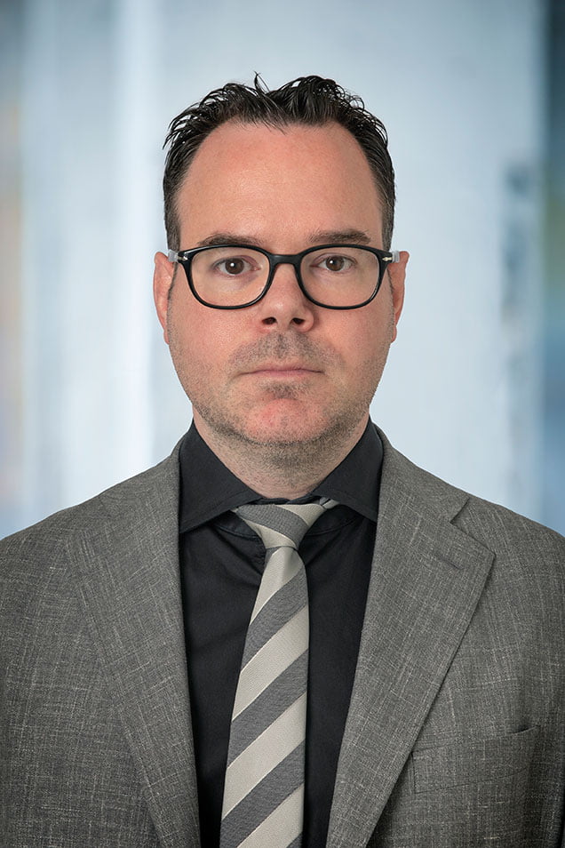 Erik Maessen, avocat en droit pénal, photo de passeport - Weening Criminal Lawyers